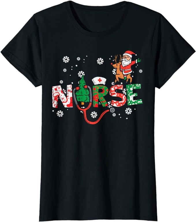 15 Nurse Christmas Shirt Designs Bundle For Commercial Use Part 2, Nurse Christmas T-shirt, Nurse Christmas png file, Nurse Christmas digita