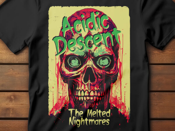 80s horror movie poster-inspired t-shirt design