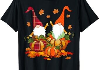 Auntumn Gnomes Riding Pumpkin Thanksgiving Gnomes Lover T-Shirt PNG File