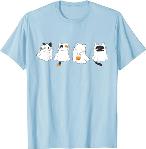 15 Ghost Cat Halloween Shirt Designs Bundle For Commercial Use, Ghost Cat Halloween T-shirt, Ghost Cat Halloween png file, Ghost Cat Halloween digital file, Ghost Cat Halloween gift, Ghost Cat