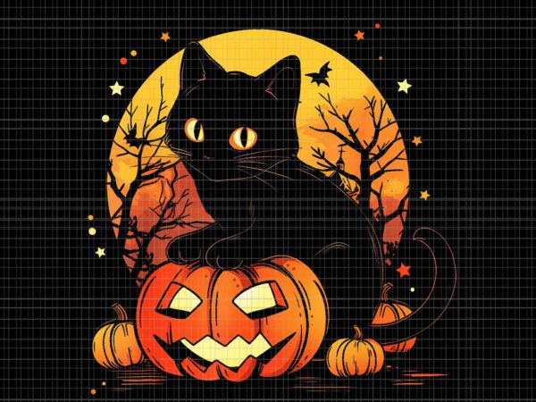 Black cat halloween pumpkin png, cat halloween png, pumpkin cat png, pumpkin halloween png, halloween png t shirt template