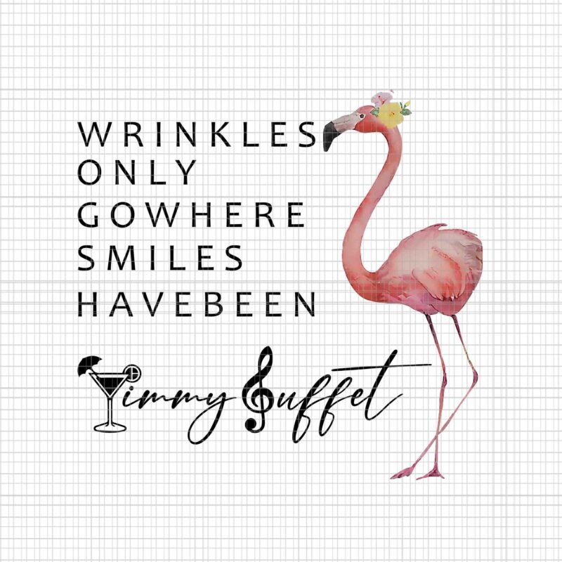 Wrinkles Only Go Where Smiles Have Been Jimmy Buffet Flamingo Png, Cute Flamigo Png, Flamigo Png