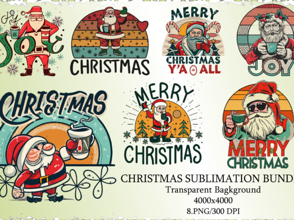 Christmas sublimation bundle/8 design