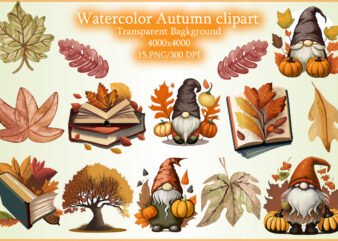 Watercolor Autumn clipart