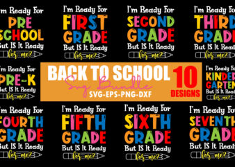 Back to School Svg Bundle, I’m Ready To Crush Svg, Dinosaur Svg, Preschool, Pre-K, Kindergarten, 1st Grade, 2nd Grade, 3rd Grade, 4th Grade, Back to School SVG, Teacher svg, School, t shirt template