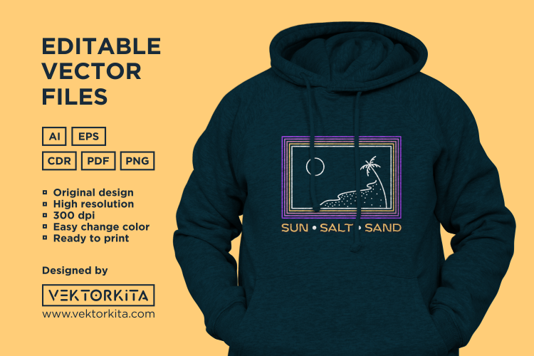 Sun Salt Sand 1 - Buy t-shirt designs