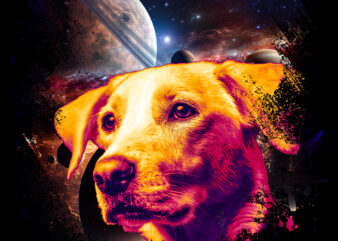 Dog Galaxy t shirt vector illustration