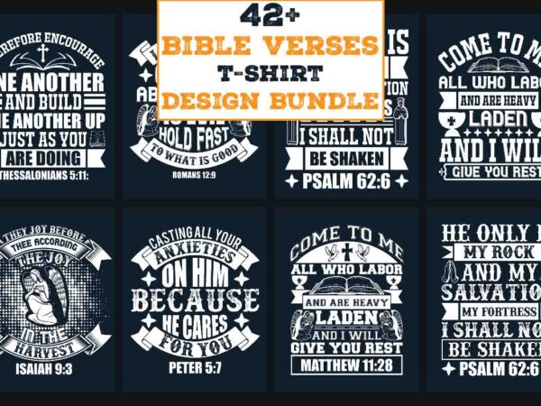 Bible verses t-shirt design bundle