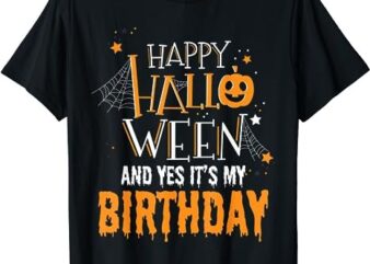 Birthday Halloween Shirt – Halloween Birthday Gifts T-Shirt PNG File
