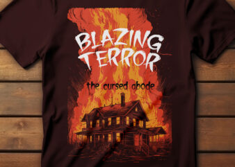 80s Horror Movie Poster-Inspired T-Shirt Design