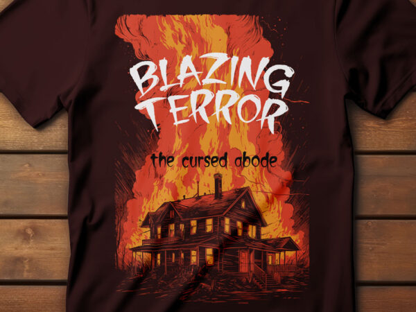 80s horror movie poster-inspired t-shirt design