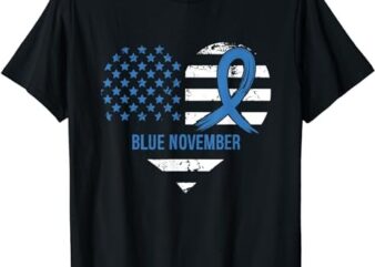 Blue November Diabetes Awareness T-Shirt PNG File