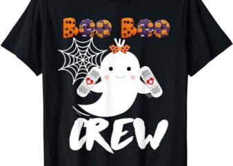 Boo Boo Crew Nurse Shirt Funny Halloween Costume Fun Gift T-Shirt Png file