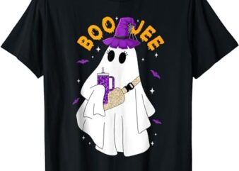 Boo Jee Boujee Funny Halloween Cute Boo Ghost Spooky Costume T-Shirt PNG File