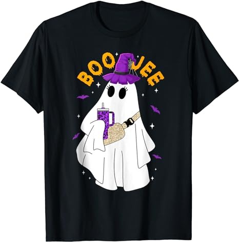Boo Jee Boujee Funny Halloween Cute Boo Ghost Spooky Costume T-Shirt PNG File