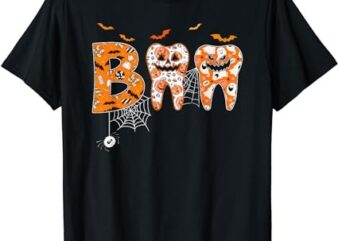 Boo Teeth Pumpkin Dentist Dental Hygienist Halloween Costume T-Shirt PNG File