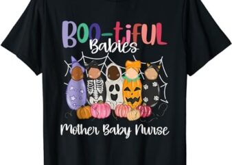 Bootiful Babies Mother Baby Nurse Funny Halloween T-Shirt PNG File