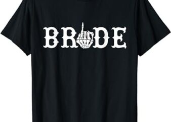 Bride Groom Skeleton Hand Halloween Wedding Bachelorette T-Shirt PNG File