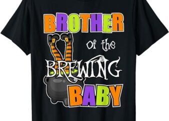 Brother Of Brewing Baby Halloween Theme Baby Shower Spooky T-Shirt PNG File