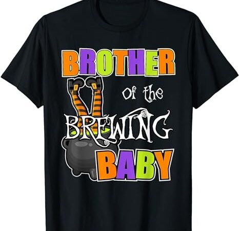 Brother of brewing baby halloween theme baby shower spooky t-shirt png file