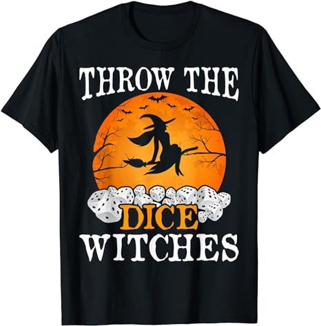 Bunco Throw the Dice Witches Bunco Game Lover Halloween T-Shirt PNG File