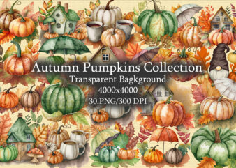 Autumn Pumpkins Collection Sublimation t shirt vector