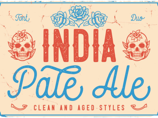 India pale ale font duo t shirt design for sale