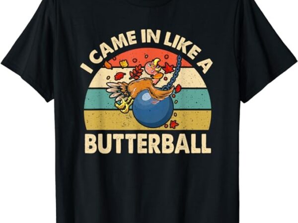 Came in like a butterball funny thanksgiving men women kids t-shirt