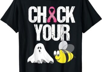 Check Your Boo Bees Shirt Funny Breast Cancer Halloween Gift T-Shirt png file