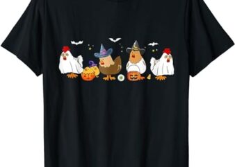 Chicks Ghost Boo Chicken Halloween Funny Chicken Boo Sheet T-Shirt PNG File