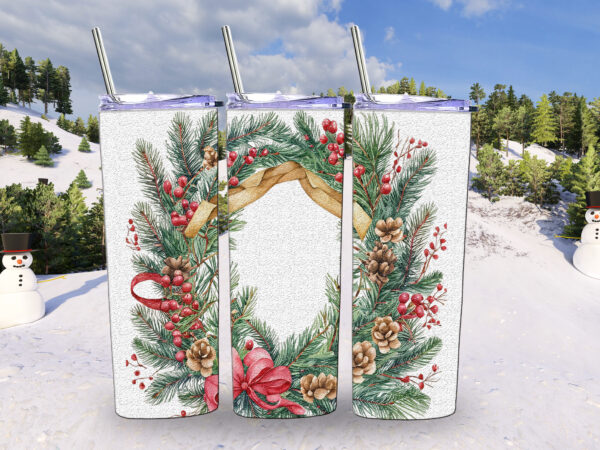 Christmas tumbler design