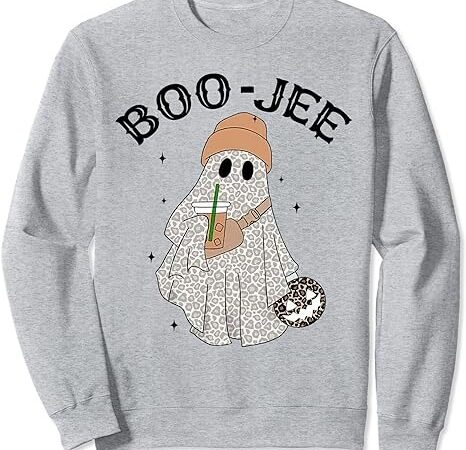 Coffee lovers cute ghost halloween costume boujee boo-jee sweatshirt
