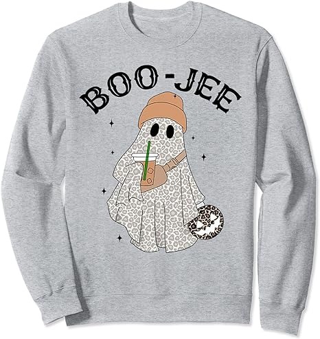 Coffee Lovers Cute Ghost Halloween Costume Boujee Boo-Jee Sweatshirt