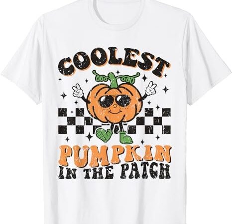 Coolest pumpkin in the patch toddler kids boys halloween t-shirt png file Coolest pumpkin in the patch toddler kids boys halloween t-shirt png file