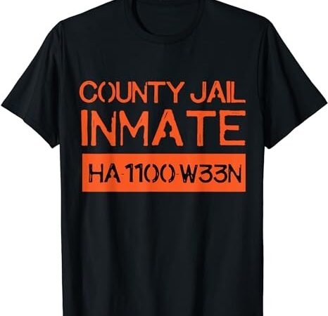 Country jail inmate prison costume easy halloween gifts t-shirt png file