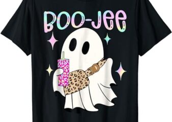 Cute Boo Ghost Spooky Funny Halloween Costume Boujee Boo Jee T-Shirt PNG File