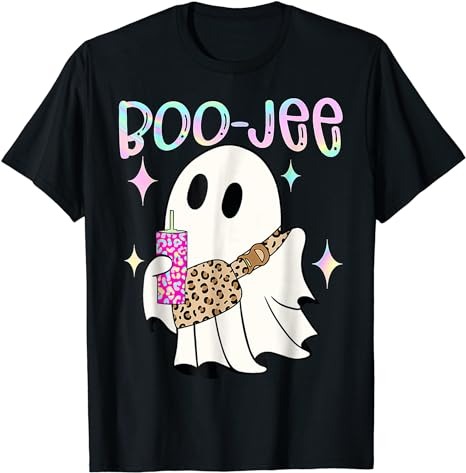 Cute Boo Ghost Spooky Funny Halloween Costume Boujee Boo Jee T-Shirt PNG File