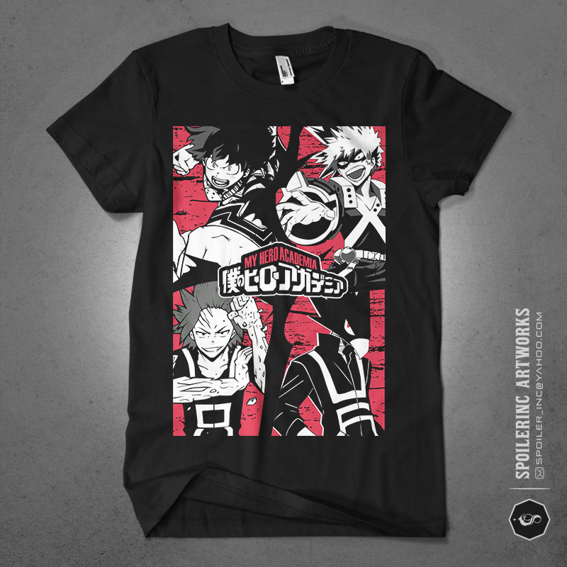 populer anime lover tshirt design bundle illustration part 17