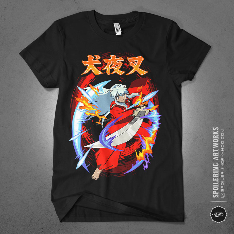 populer anime lover tshirt design bundle illustration part 17