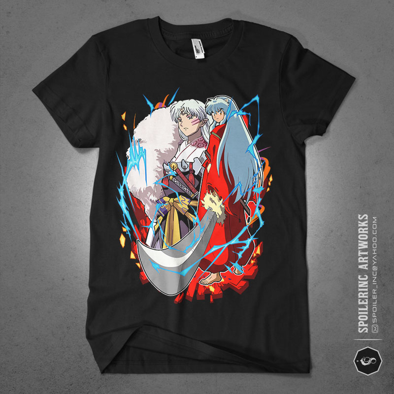 populer anime lover tshirt design bundle illustration part 17