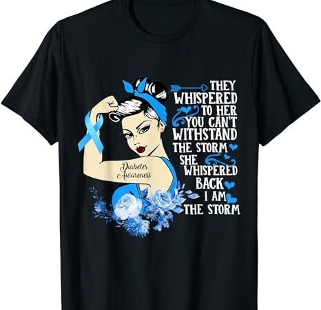 Diabetes awareness month gift for powerful warrior women t-shirt png file Diabetes awareness month gift for powerful warrior women t-shirt png file
