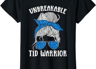 Diabetes Awareness Type 1 Diabetes Unbreakable T1D Warrior T-Shirt