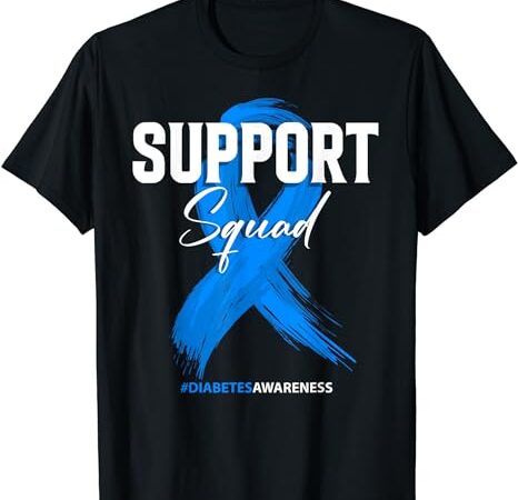 Diabetes support squad diabetes awareness t-shirt