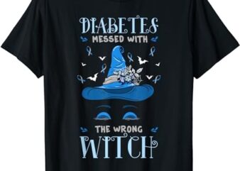 Diabetes Survivors Diabetic Patient Halloween Witch Costume T-Shirt PNG File