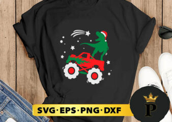 Dinosaur Christmas SVG, Merry Christmas SVG, Xmas SVG PNG DXF EPS t shirt vector illustration