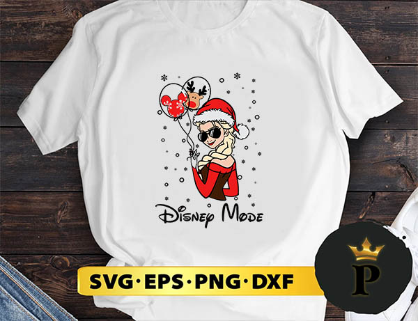 Disney Girl Of Christmas SVG, Merry Christmas SVG, Xmas SVG PNG DXF EPS