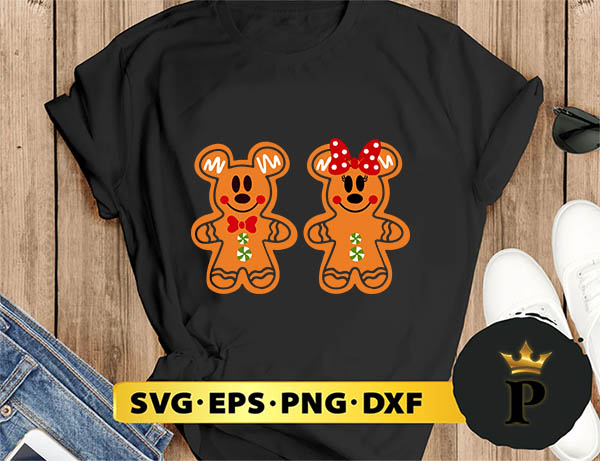 Disney Mickey Christmas Gingerbread SVG, Merry Christmas SVG, Xmas SVG PNG DXF EPS