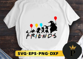 Disney Nightmare Before Christmas Friends SVG, Merry Christmas SVG, Xmas SVG PNG DXF EPS t shirt vector illustration