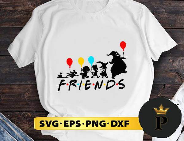 Disney Nightmare Before Christmas Friends SVG, Merry Christmas SVG, Xmas SVG PNG DXF EPS