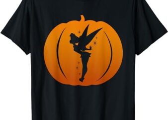 Disney Tinker Bell Silhouette Halloween Pumpkin T-Shirt PNG File